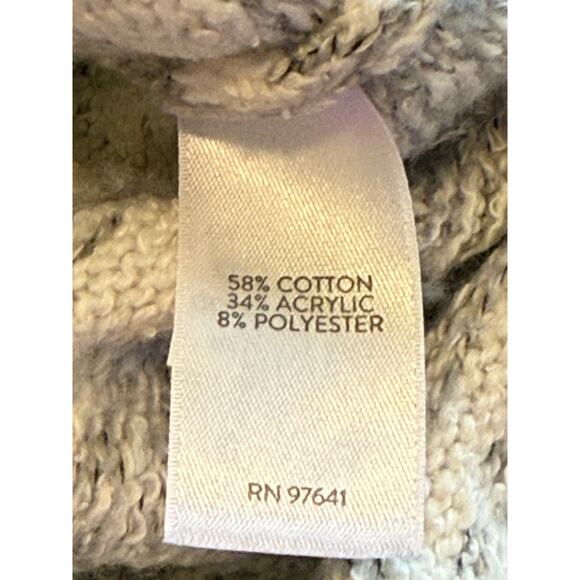 Not For Sale J.Jill Fair Isle Sweater Women Medium White Winter Cozy Cotton - Picture 7 of 8